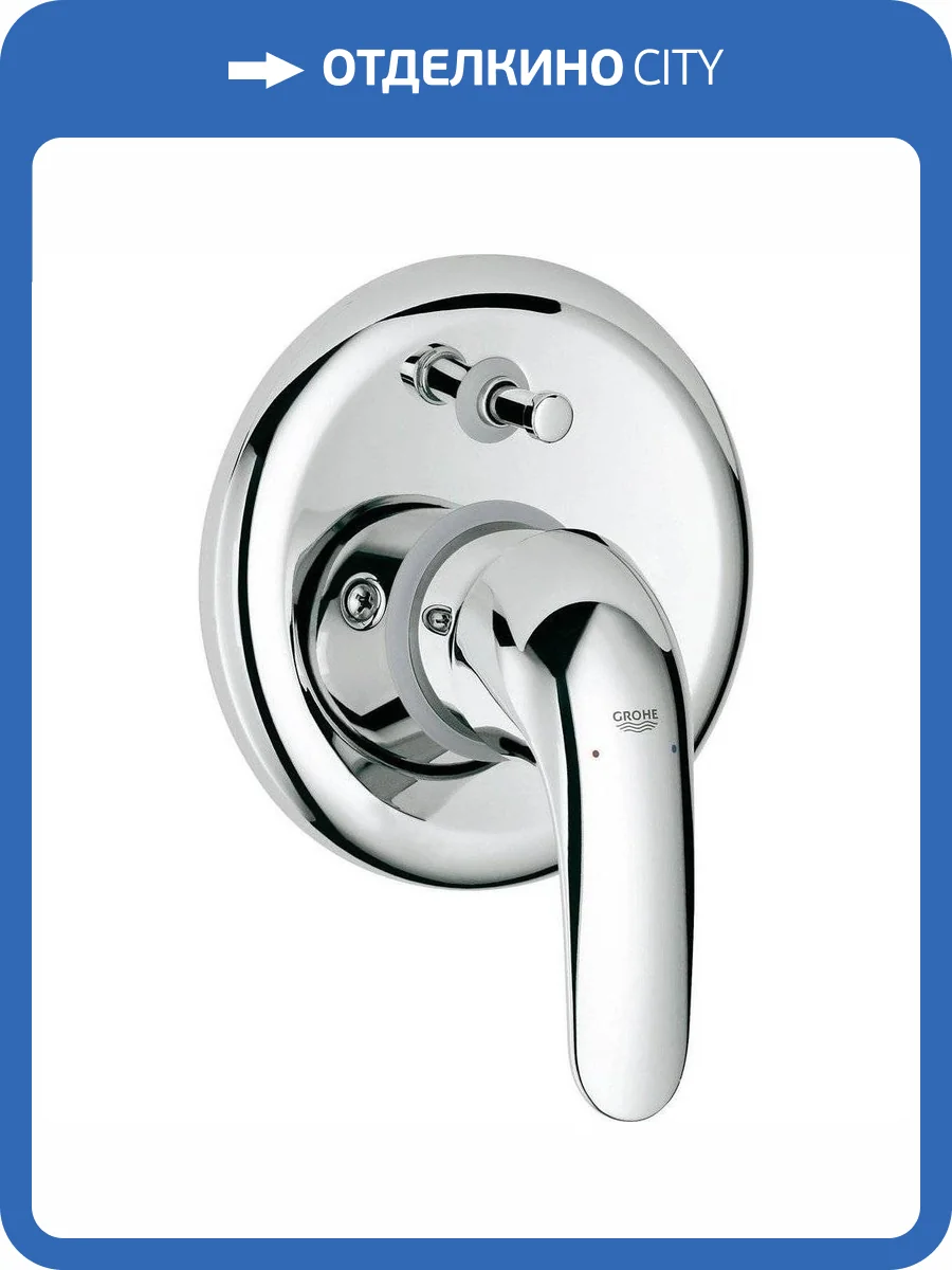 Смеситель для ванны Grohe Euroeco 32747000 с внутренней частью фото 3