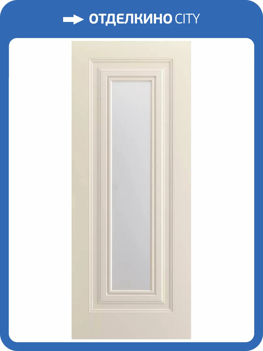 Межкомнатная дверь Шейл Дорс Титул-1 В1 полотно Шампань, стекло сатинат 800x2000 фото 2