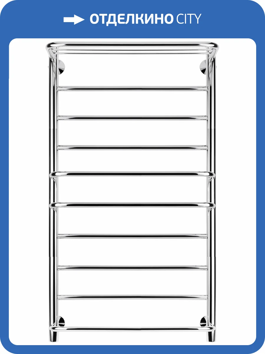 Полотенцесушитель водяной Secado Верона 2 100x50, хром, с комплектом подключения фото 5