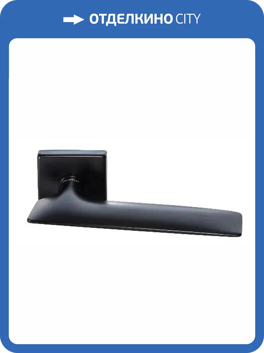 Дверная ручка Morelli GALACTIC S5 NERO черный толщина розетки - 7мм фото 3