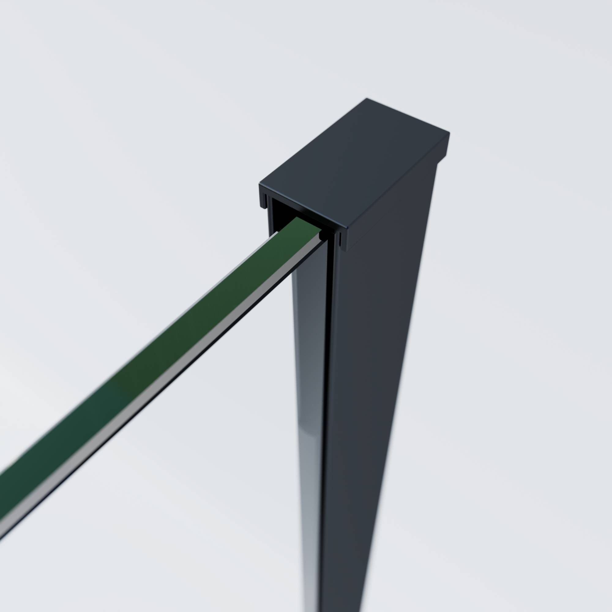 Душевой уголок Vincea Soft 2 VSR-3SO29013CLB профиль черный, стекло прозрачное, 130x90x200 фото 4