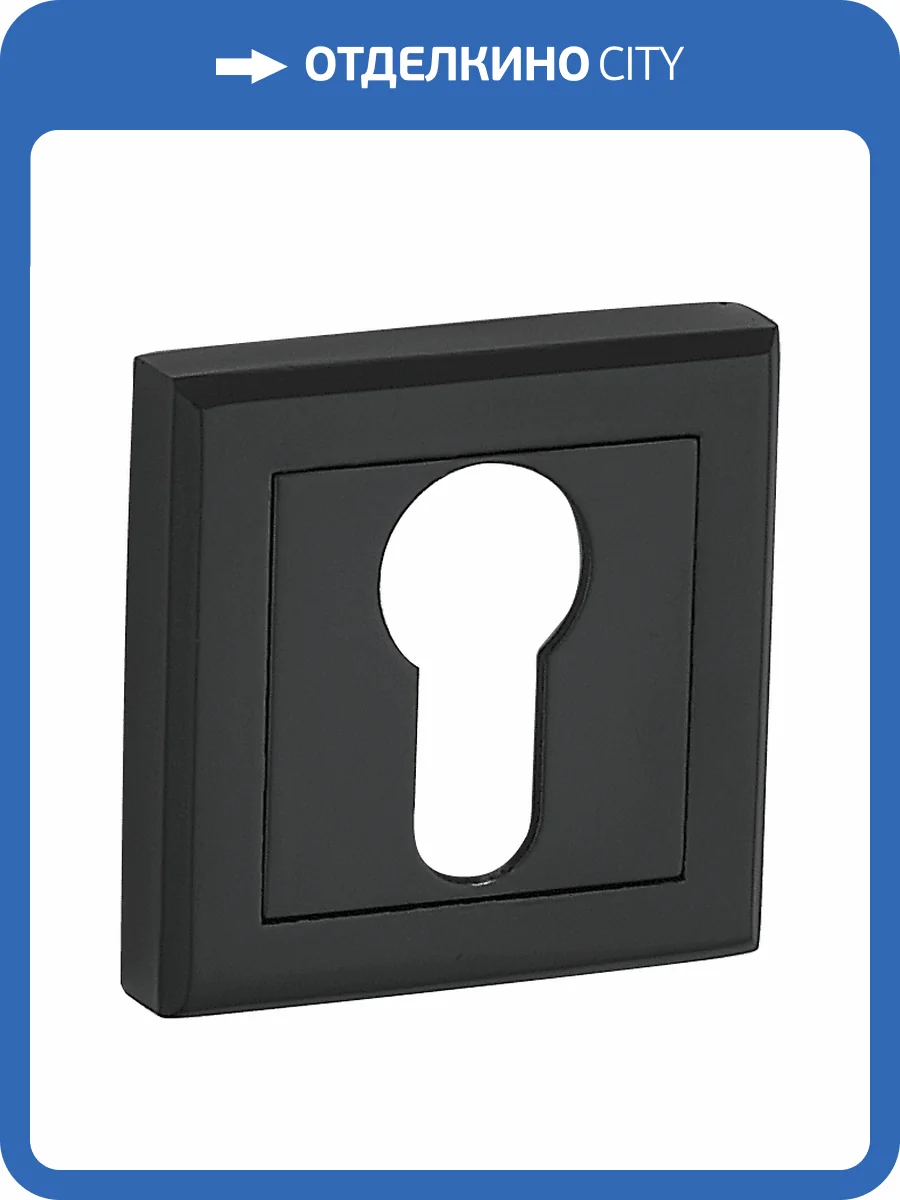 Накладка на цилиндр B0-30 BUSSARE, квадратная, BLACK фото 2