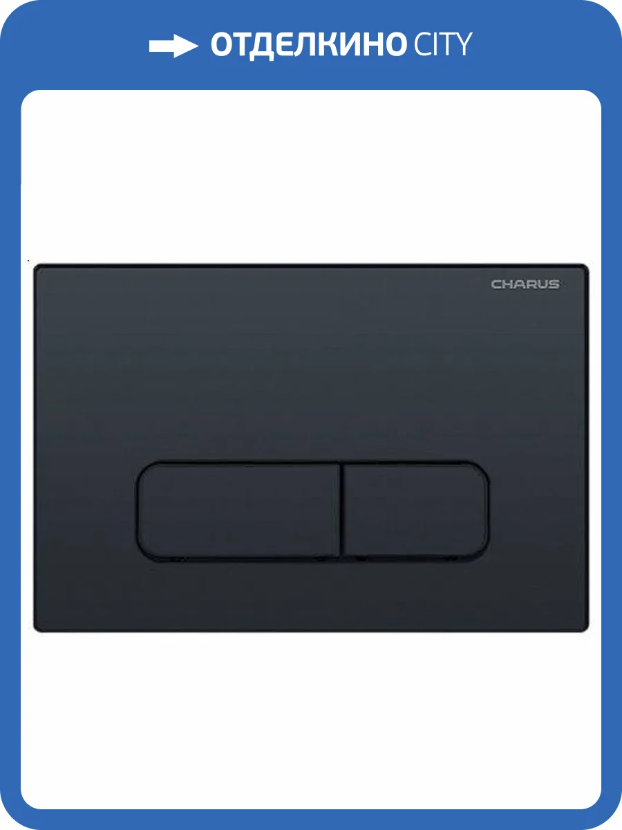 Кнопка смыва CHARUS Elegia FP.320.DW.01 двойной смыв, черный фото 4