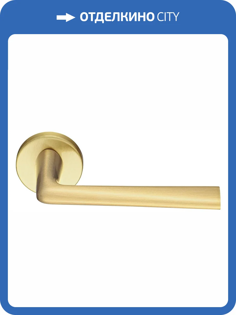 Дверная ручка Morelli THE FORCE R5 OSA матовое золото толщина розетки - 7мм фото 4