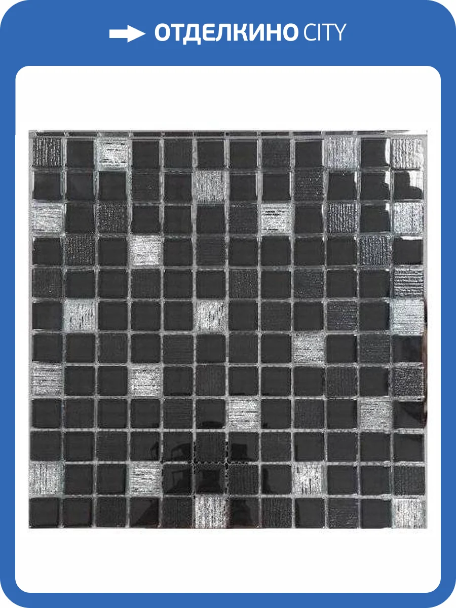 Мозаика Orro Mosaic Glass Vesta Black 30x30 фото 2