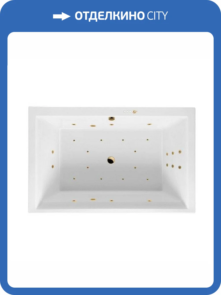 Акриловая ванна Excellent Crown Lux ULTRA WAEX.CRO19.ULTRA.GL 190x120 золото фото 4