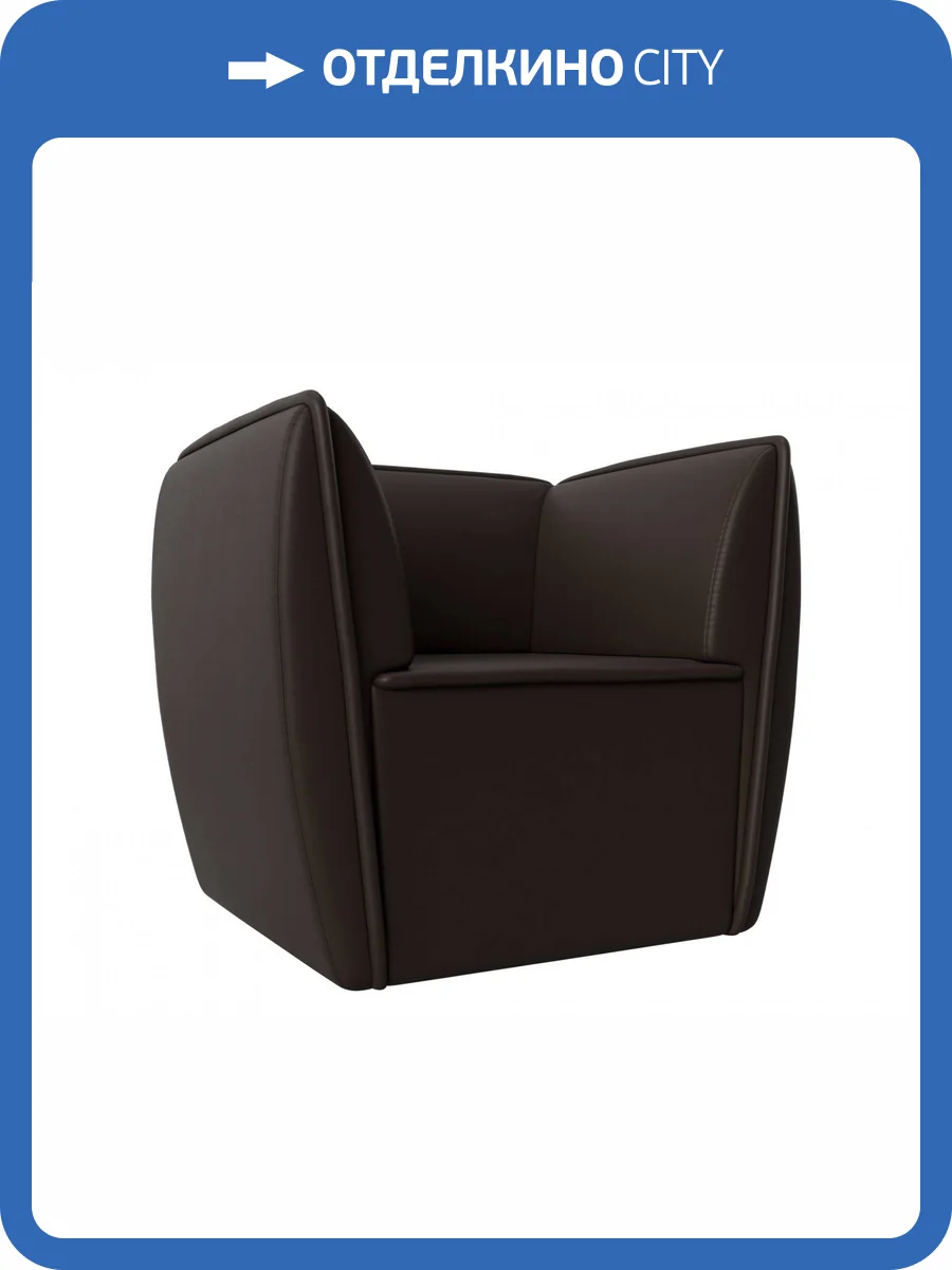 Кресло Лига Диванов Бергамо 112025 Коричневый 82/67/80 фото 8