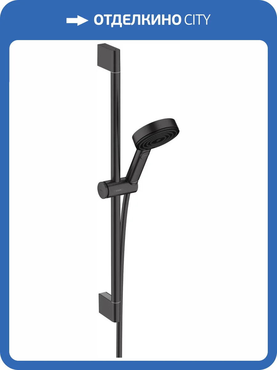 Душевой гарнитур Hansgrohe Pulsify Relaxation 24161670 105 3jet EcoSmart, черный матовый фото 7