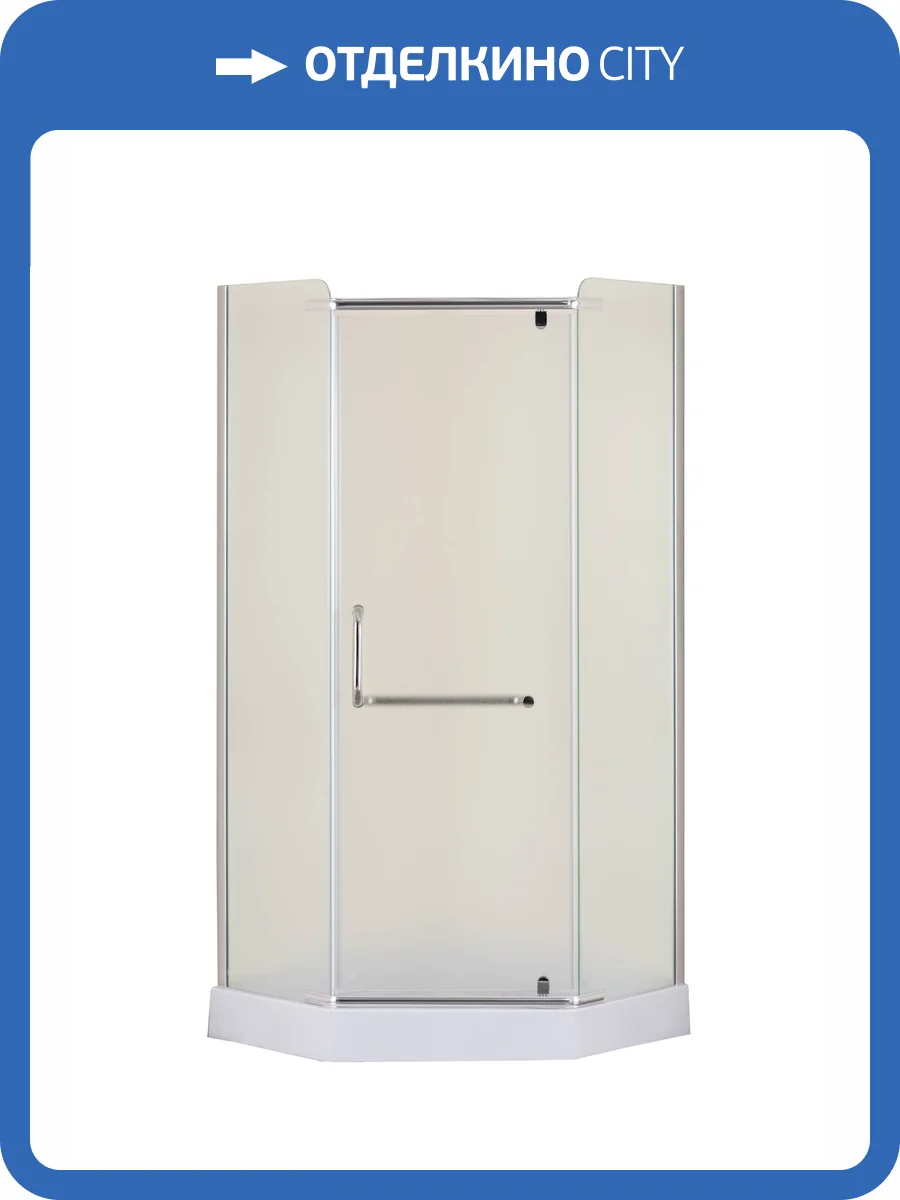 Душевой уголок Taliente TA-09093-1MP профиль хром, стекло матовое, 90x90x195 фото 5