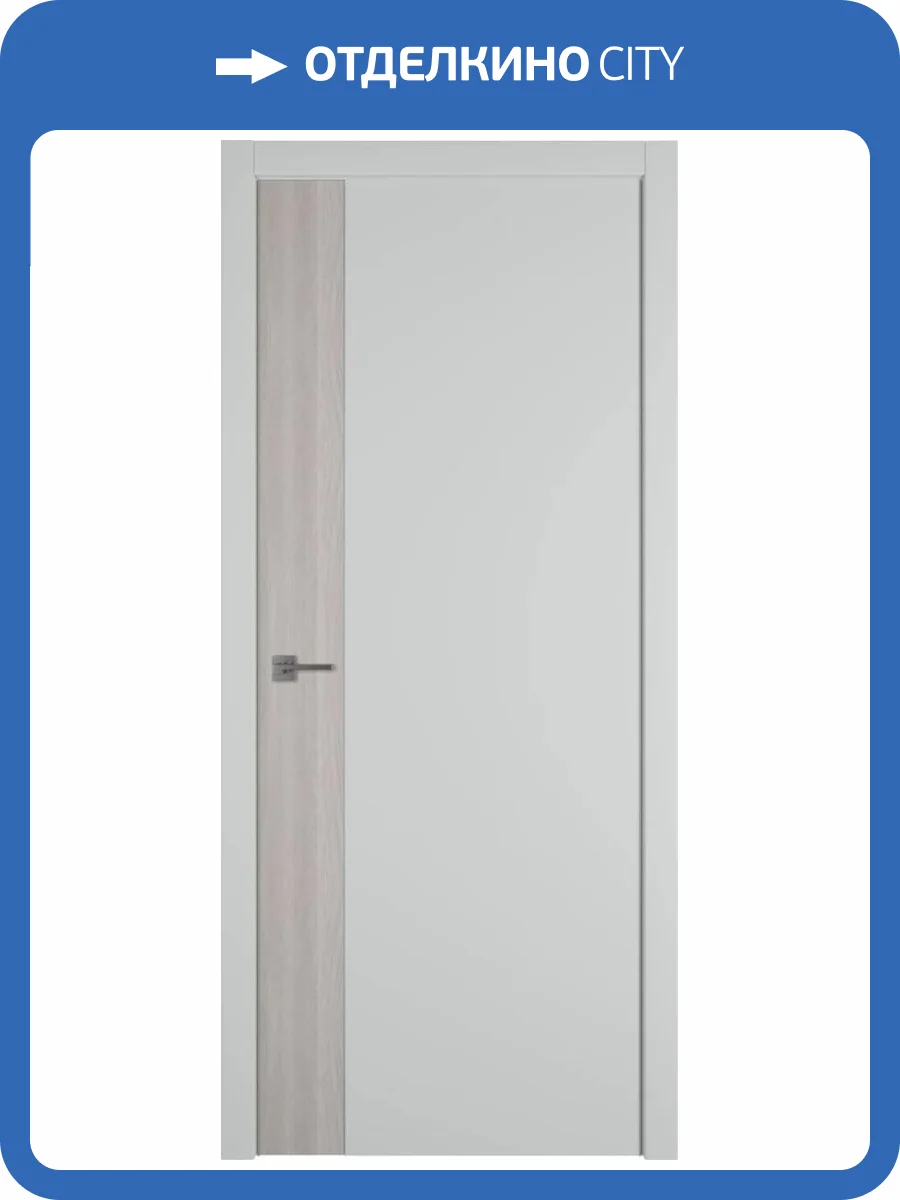 Межкомнатная дверь Владимирская Фабрика Дверей Urban V Emalex Steel вставка Stone oak 800x2000 фото 2