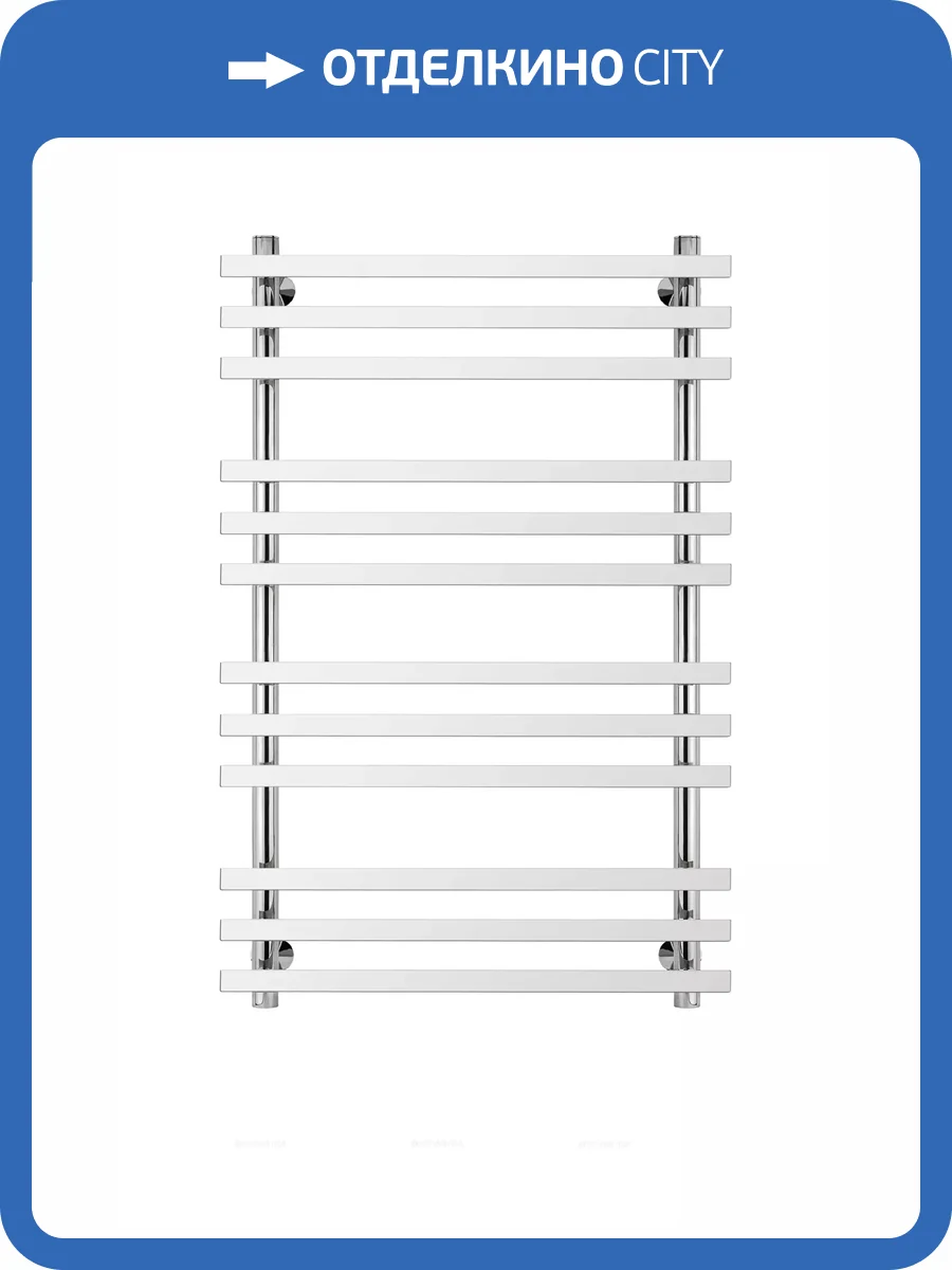 Полотенцесушитель водяной Secado Понтида 4603759403663 + 100x50x60, хром, с комплектом подключения фото 3