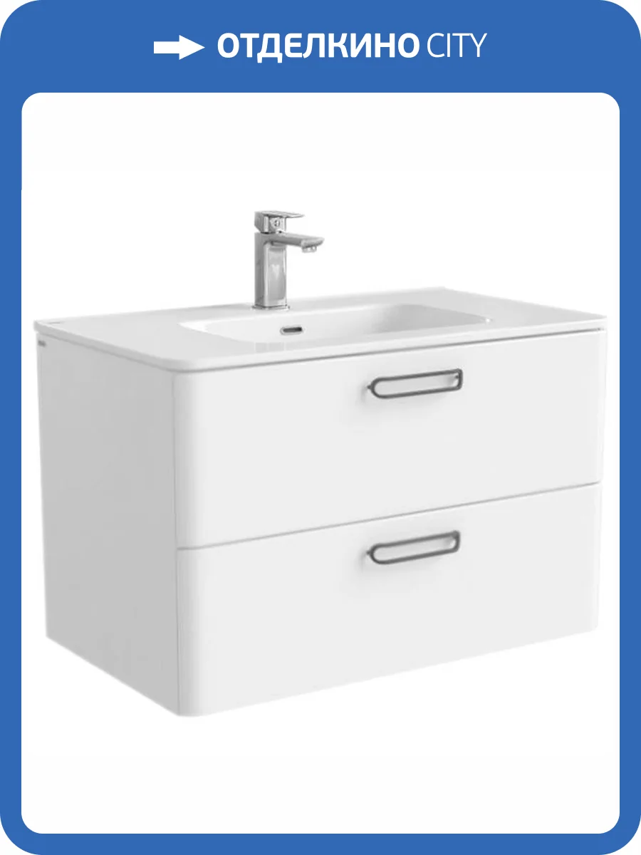 Тумба с раковиной Iddis Brick BRI80W0i95K белый фото 5