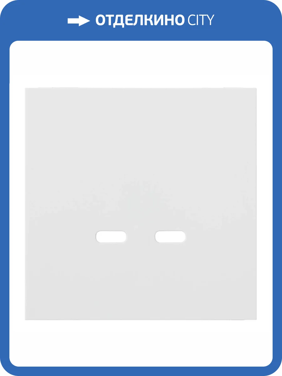 Лицевая панель для розетки USB C/C Rikett 35675 MW белый сатин фото 2