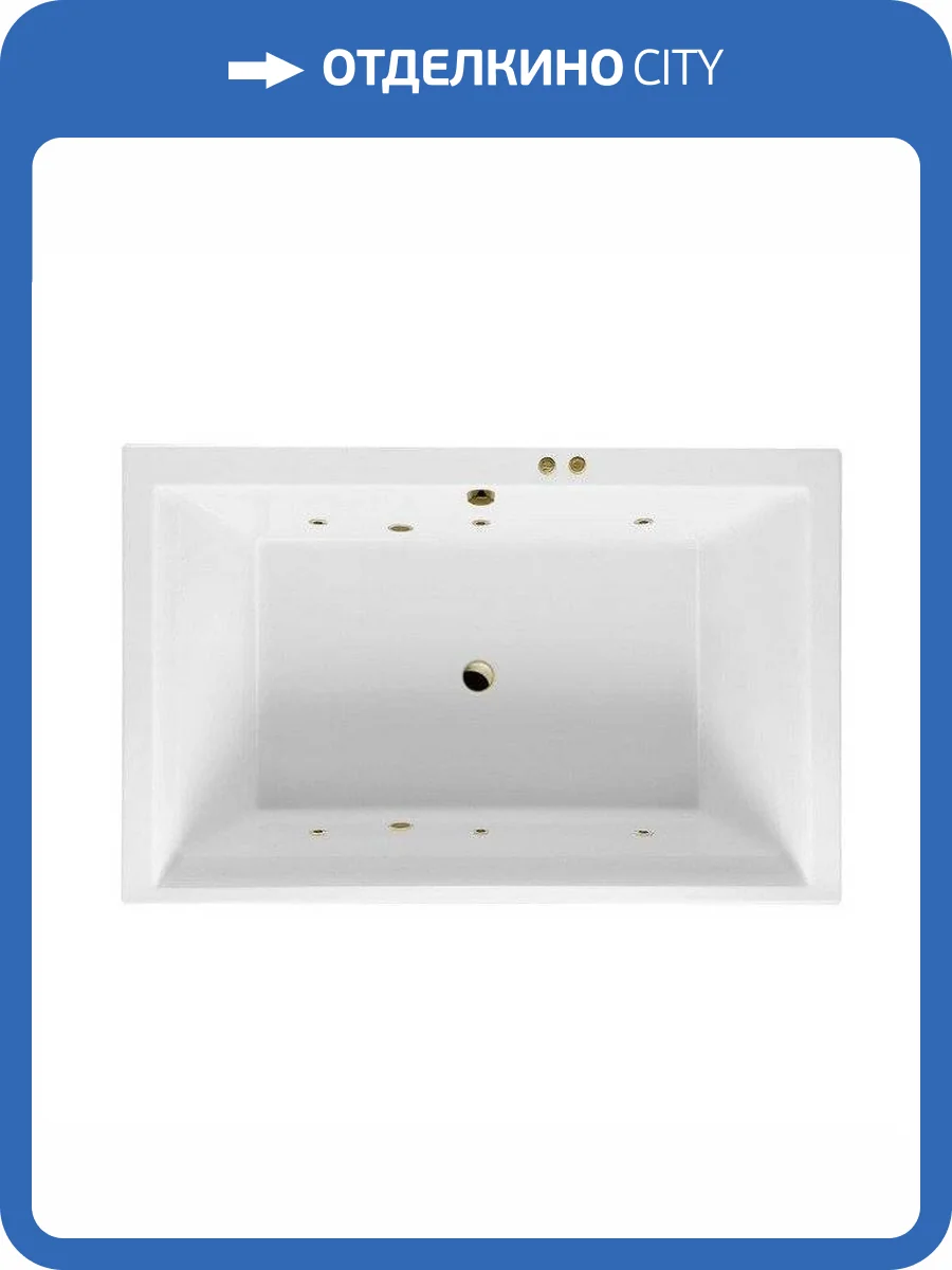 Акриловая ванна Excellent Crown Lux SOFT WAEX.CRO19.SOFT.BR 190x120 бронза фото 4