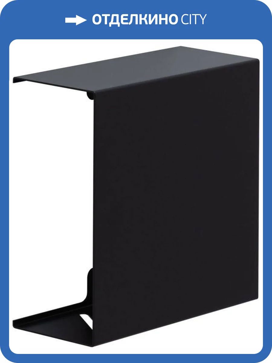 Полка Aquanet Магнум 302223 черная матовая, квадрат, 28x28 фото 6