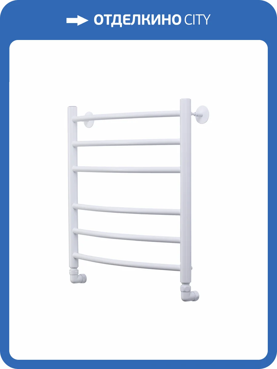 Полотенцесушитель водяной Comfysan Noumi 013738 W-6 60/50 белый матовый фото 4