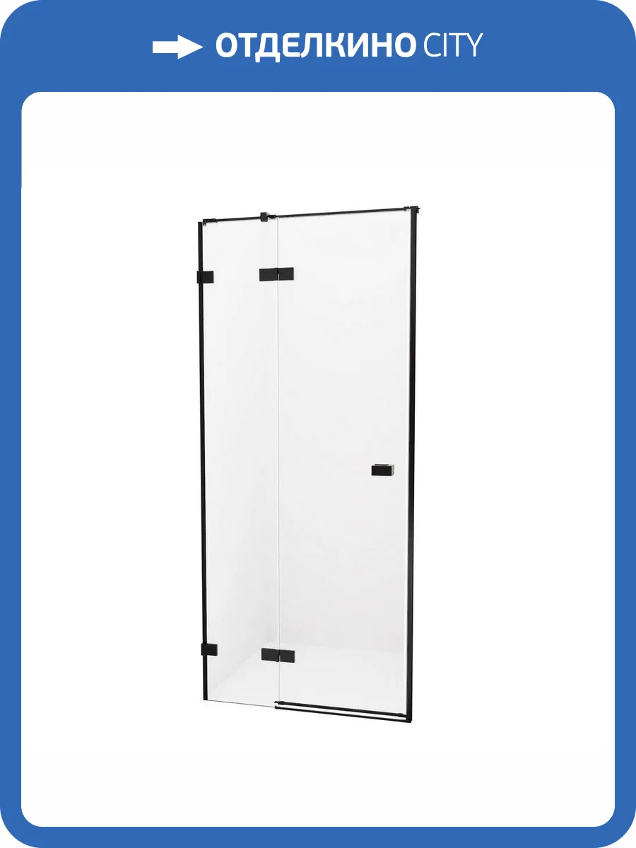 Дверь в нишу NEW TRENDY AVEXA BLACK 80x200 EXK-1546 (черный) фото 11