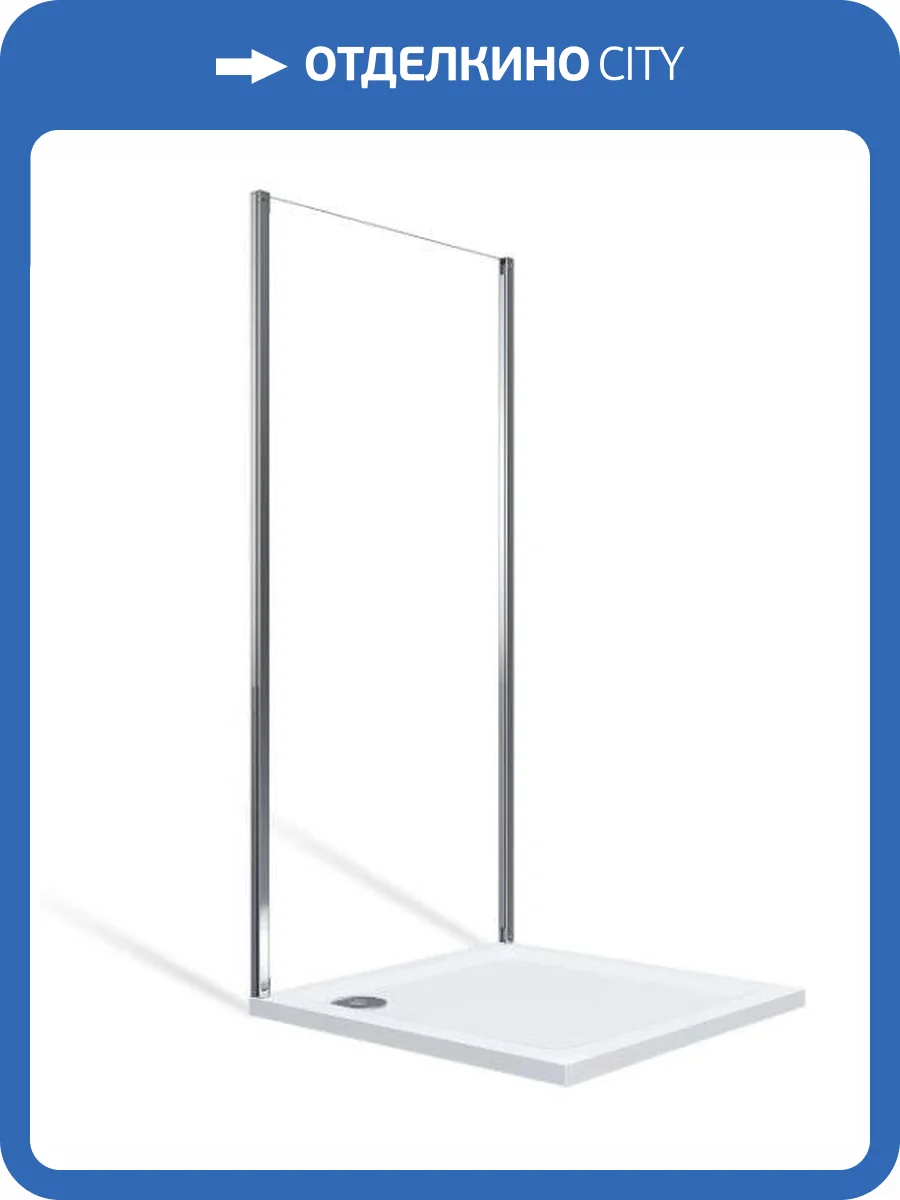 Боковая стенка Good Door Spiri SP-100-C-CH СП00013 профиль глянцевый хром, стекло прозрачное, 100x190 фото 5