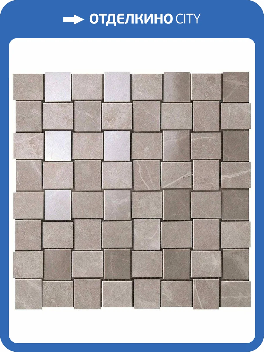 Мозаика Atlas Concorde Marvel Pro 9MVP Grey Fleury Net Mosaic (3.3x3.9) 30.5x30.5 фото 2