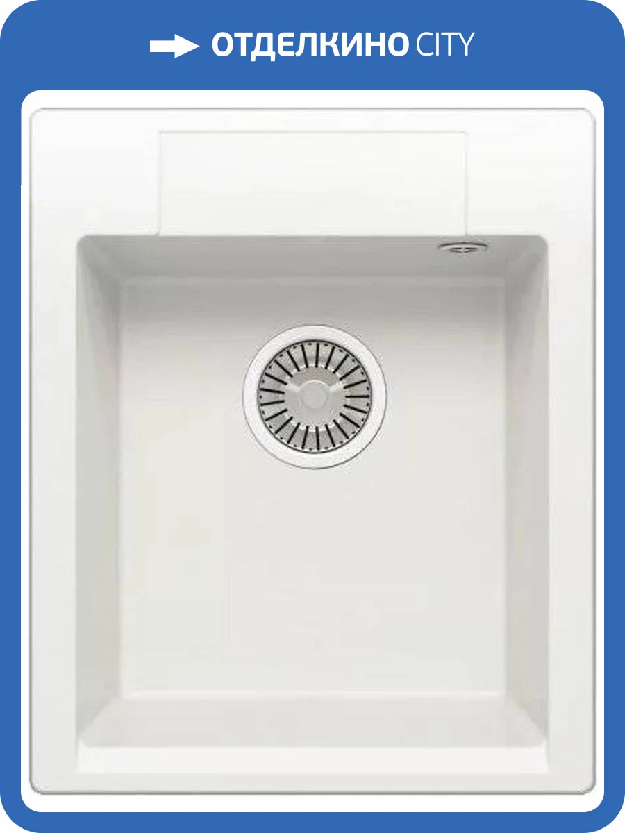 Мойка кухонная Polygran Argo 420 белый хлопок фото 3
