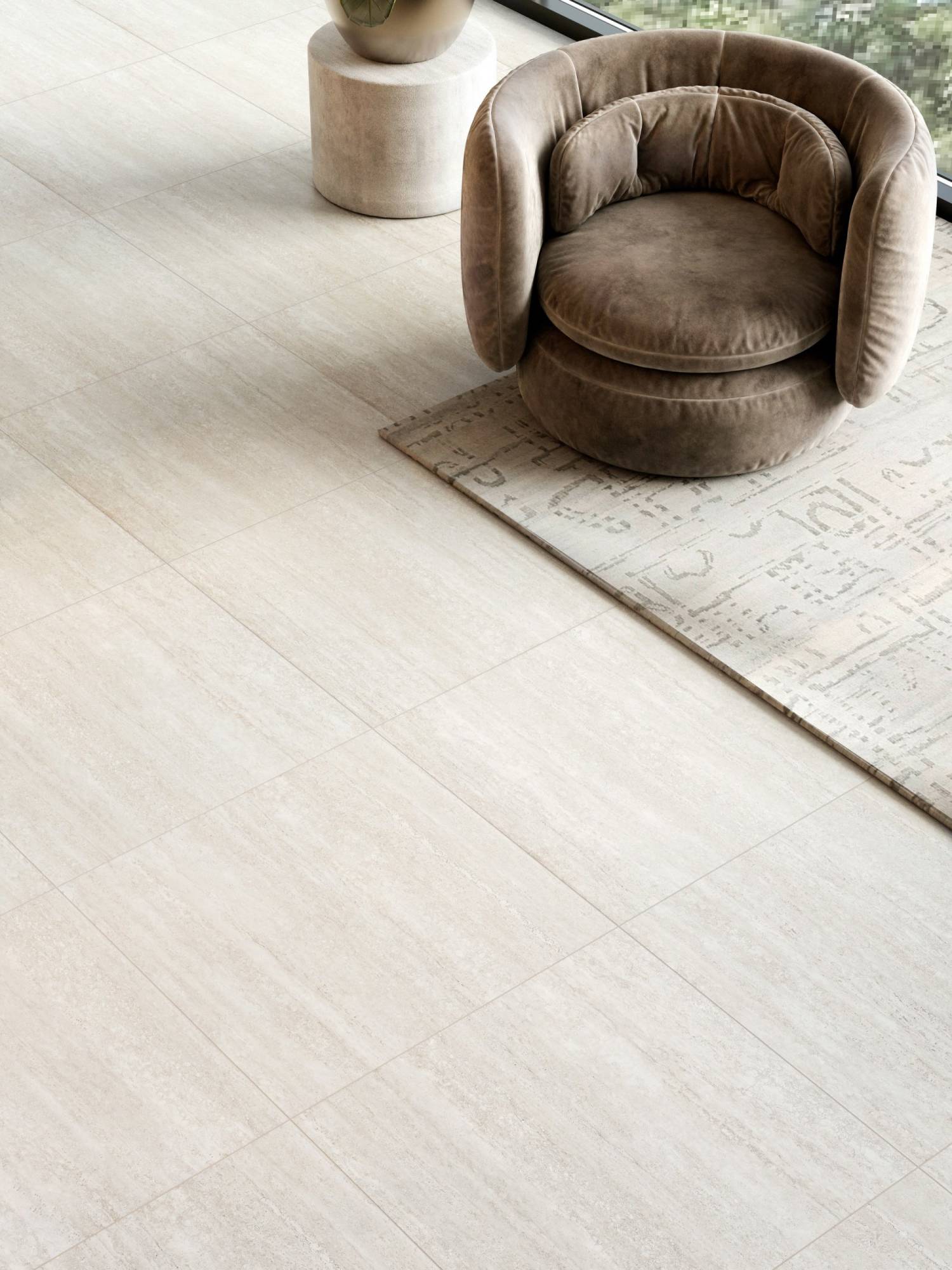 Керамогранит Lasselsberger Ceramics Оттепель Техно 6461-0438 Травертин бежевый 60x60 фото 18