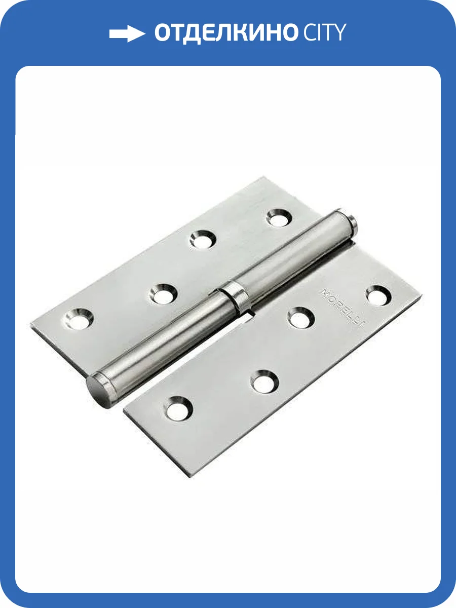 Петля карточная Morelli MSND 100X70X2.5 SC R матовый хром правая, с подшипником фото 3