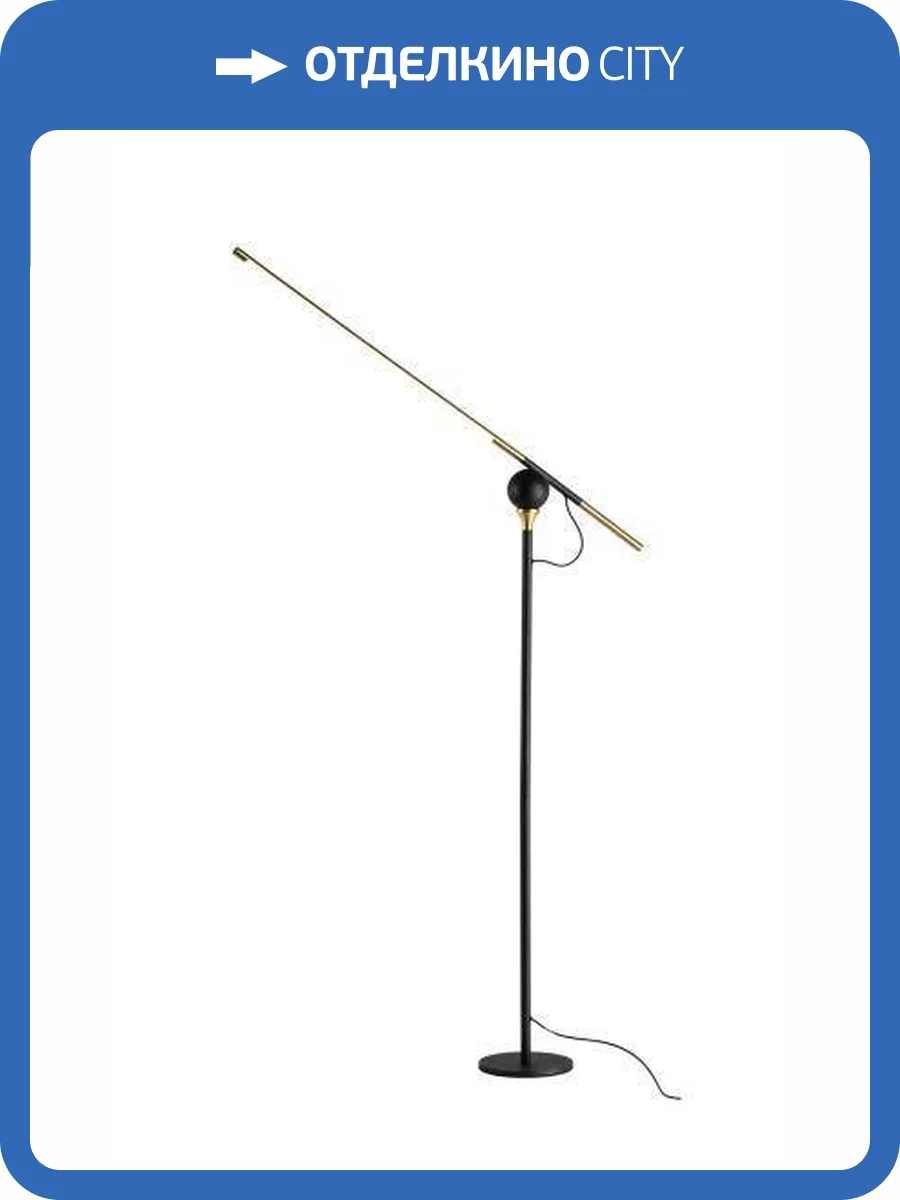 Торшер Alfa Light F3924-40 light black+gold 18W 100*18*1 60 фото 2