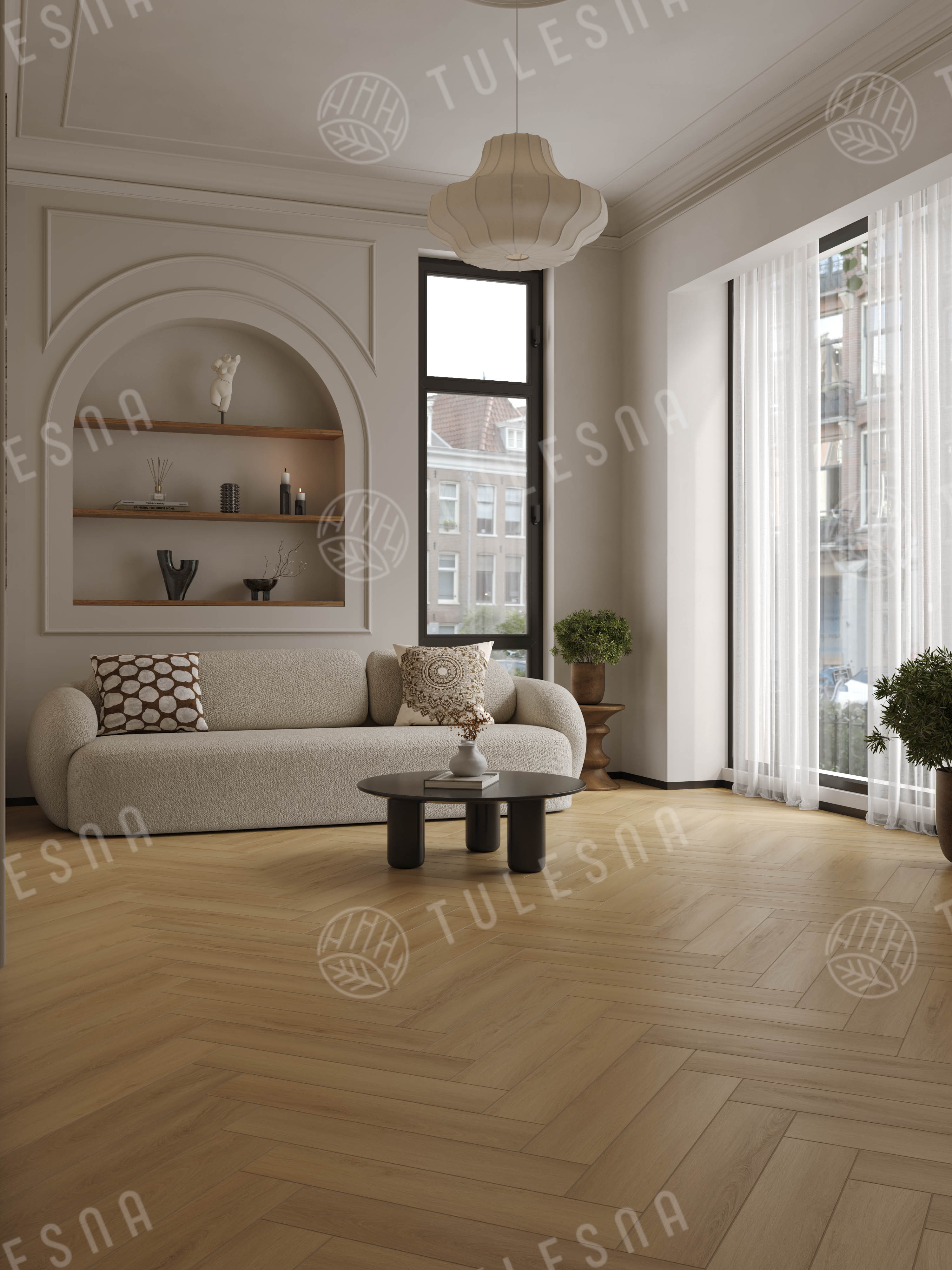 Ламинат Tulesna Селена Паркет (Selene Parquet) 12/34 4V LF504-14 Горбея 121x605 фото 3