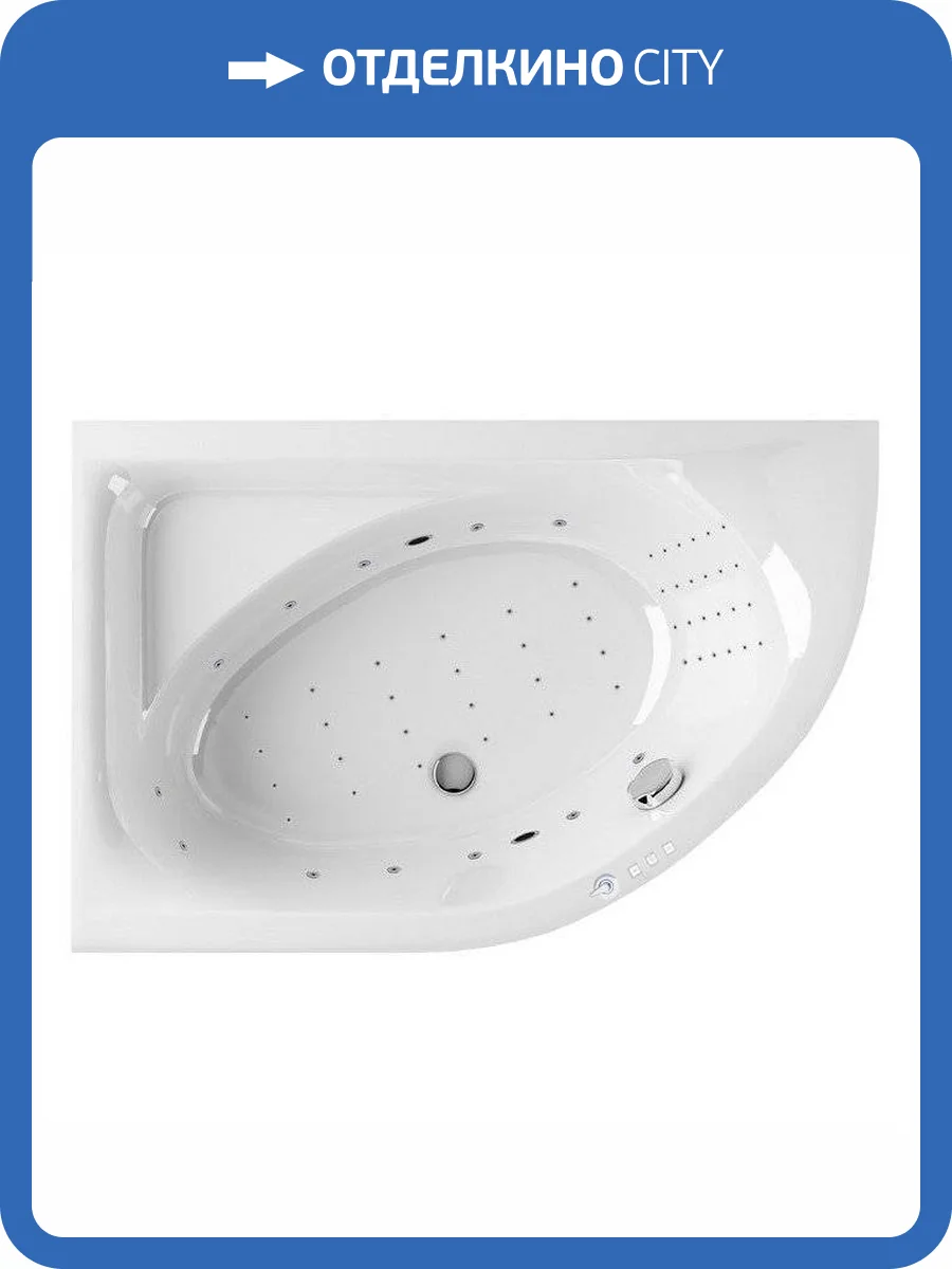 Акриловая ванна Excellent Aquarella NANO WAEX.ARL15.NANO.CR 150x100 левая, хром фото 10