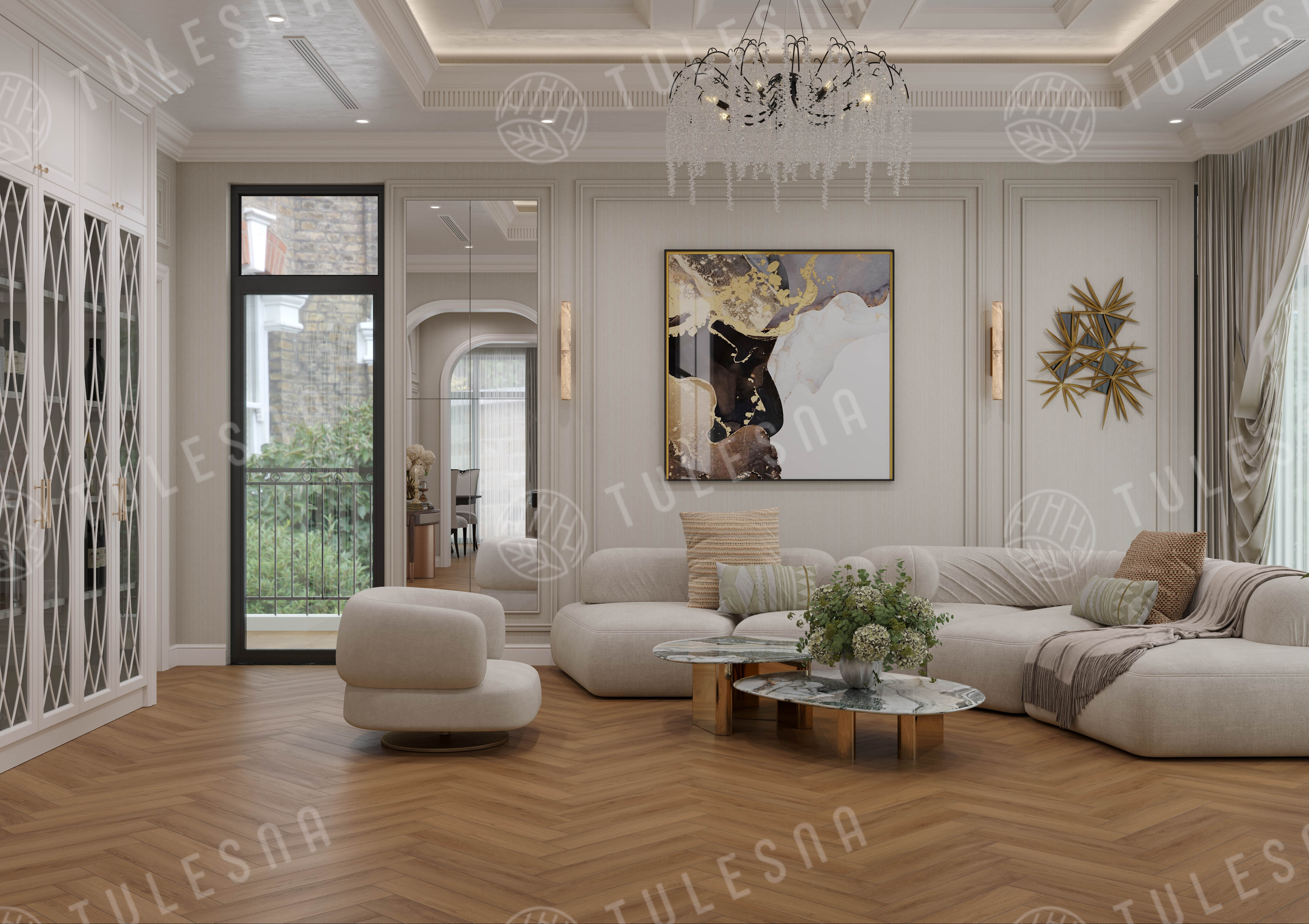 Ламинат Tulesna Селена Паркет (Selene Parquet) 8/33 4V LF503-10 Окованго 121x605 фото 3