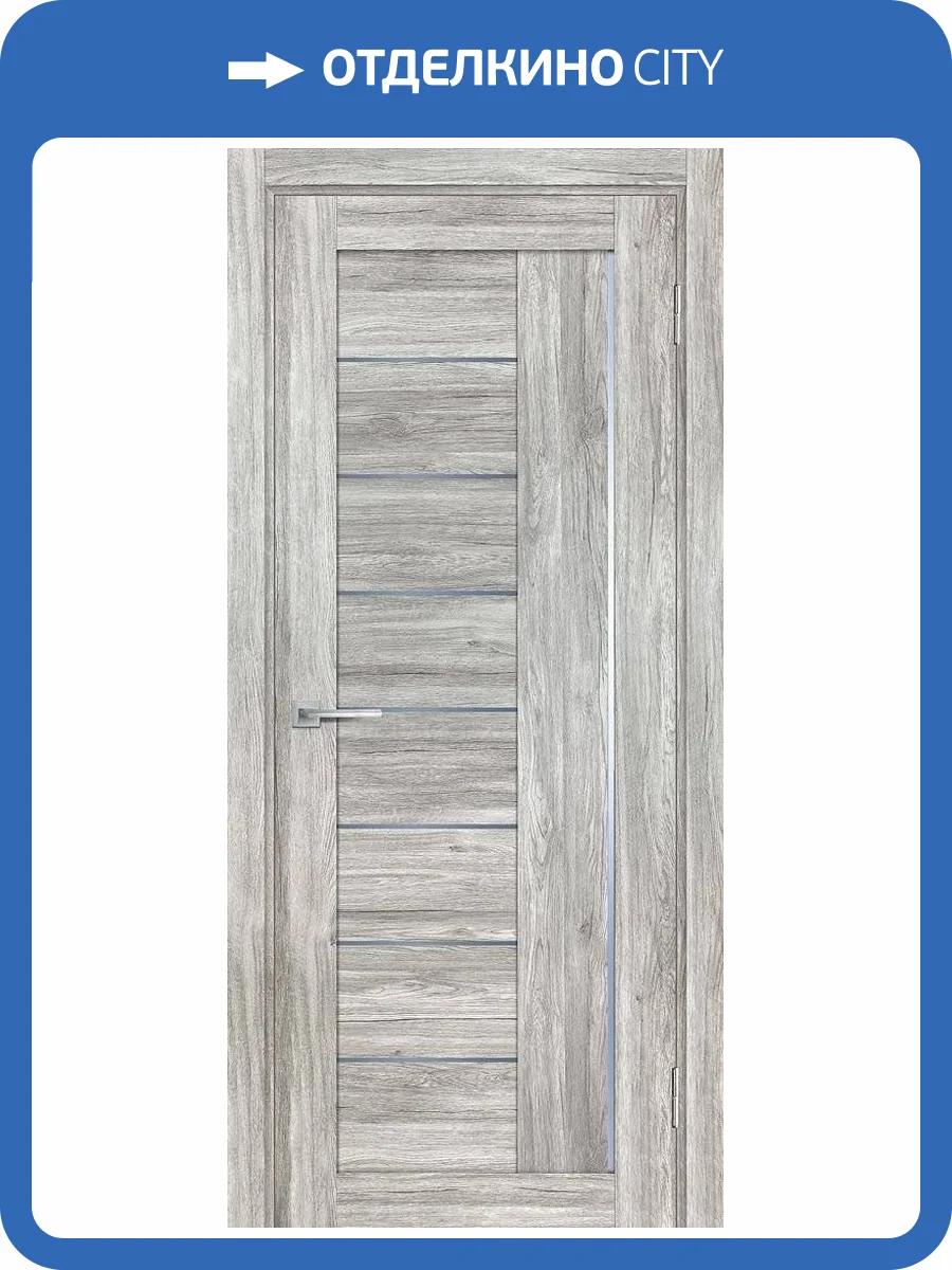 Межкомнатная дверь Profilo Porte PSL-17 полотно Сан-ремо серый, стекло графит сатинат 800x2000 фото 2