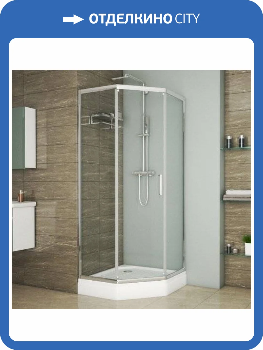 Душевой уголок Bravat Line BS090.6115A 90х90х200 фото 7