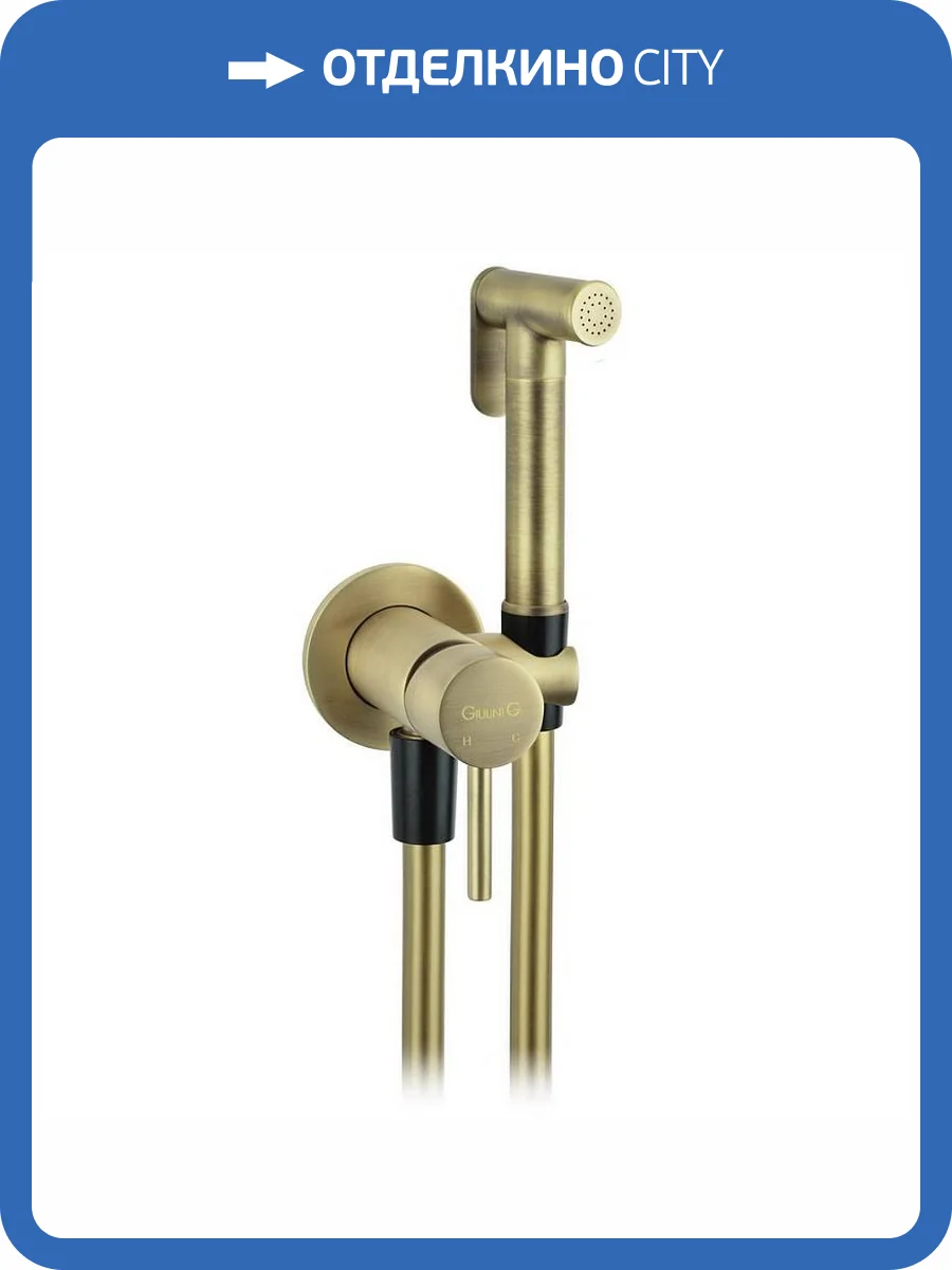 Гигиенический душ Giulini Futuro FSH25BROP бронзовый фото 3