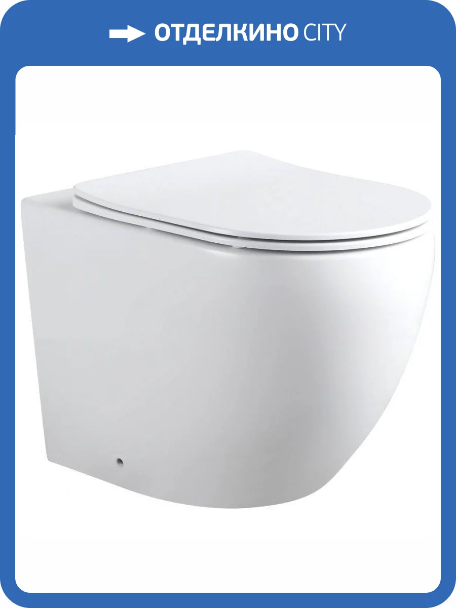 Унитаз приставной Aquanet Cetus 2.0 F безободковый, с крышкой-сиденьем микролифт фото 9
