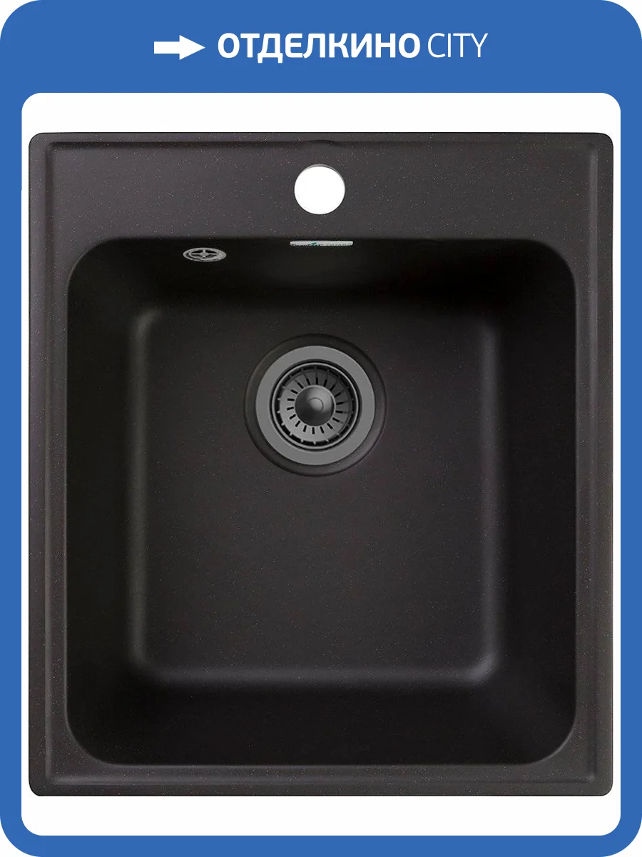 Мойка кухонная GranFest Quarz Z17 черный фото 4
