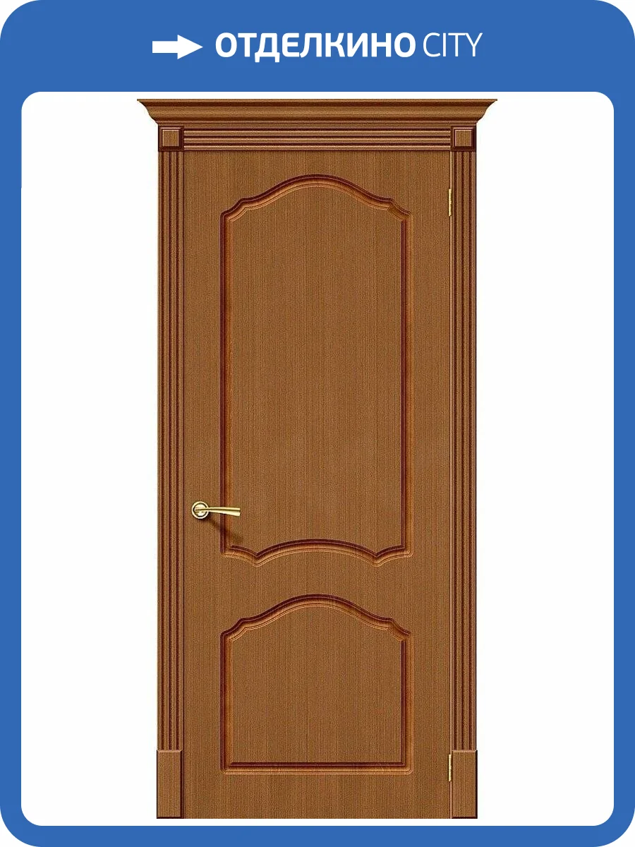 Межкомнатная дверь Bravo 003-0116 Каролина Ф-11 Орех 1900x600 фото 2