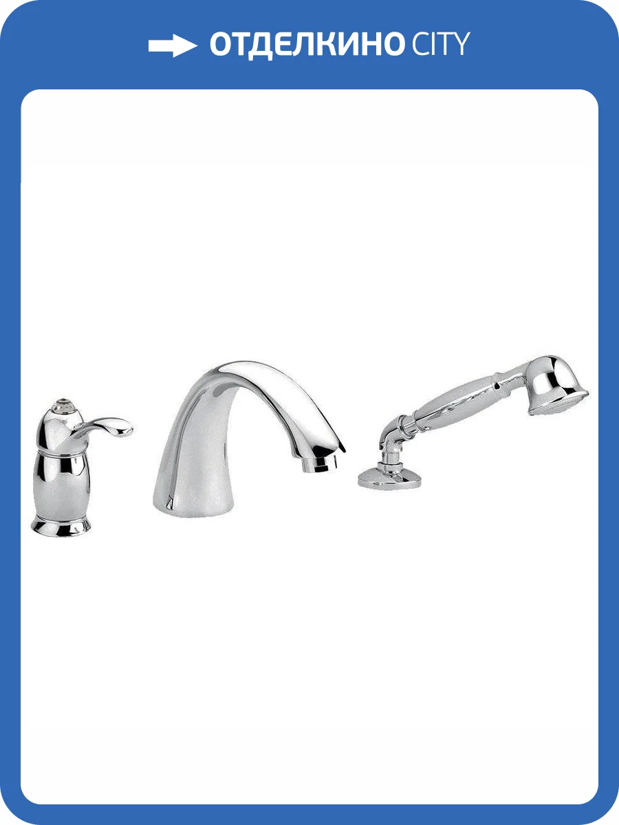 Смеситель на борт ванны Migliore Lem Swarovski 18882 хром фото 3