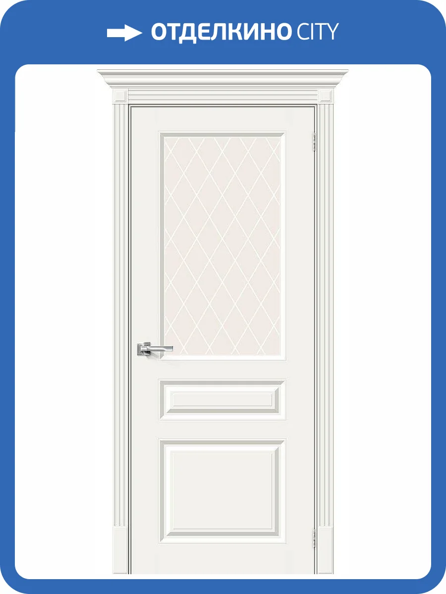 Межкомнатная дверь Bravo 013-0215 Скинни-15.1 Whitey 200x60 фото 2