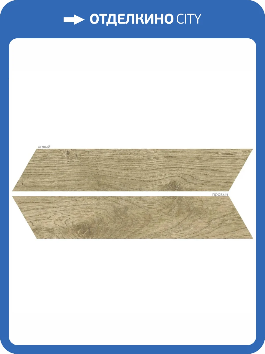 Керамогранит Oset Elegance Nature Chev Левый + Правый 8x40 фото 2