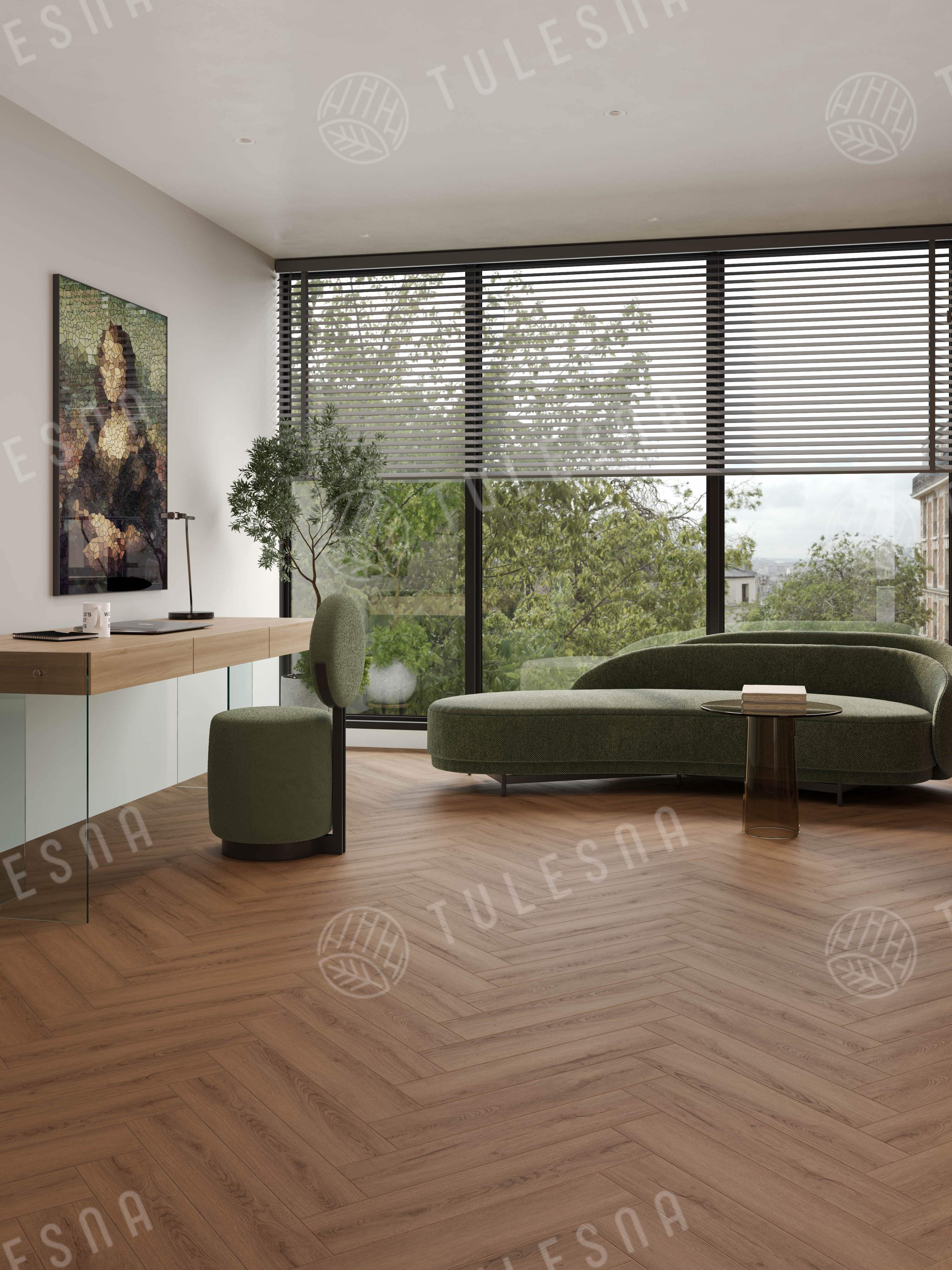 Ламинат Tulesna Селена Паркет (Selene Parquet) 12/34 4V LF504-31 Вануату 121x605 фото 3