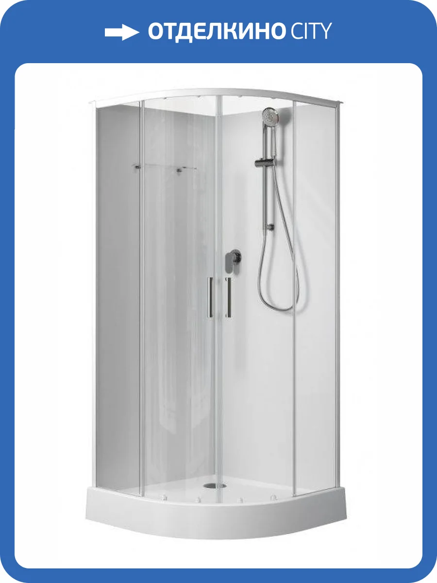 Душевая кабина Aquanet Passion EVO 281961 профиль белый, 800х800 фото 5