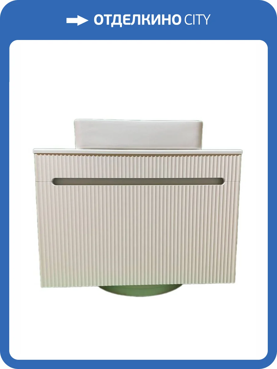 Тумба с раковиной Sintesi STL.W7815_SIN-LVB-APP-407 подвесная, бежевый, слоновая кость фото 8