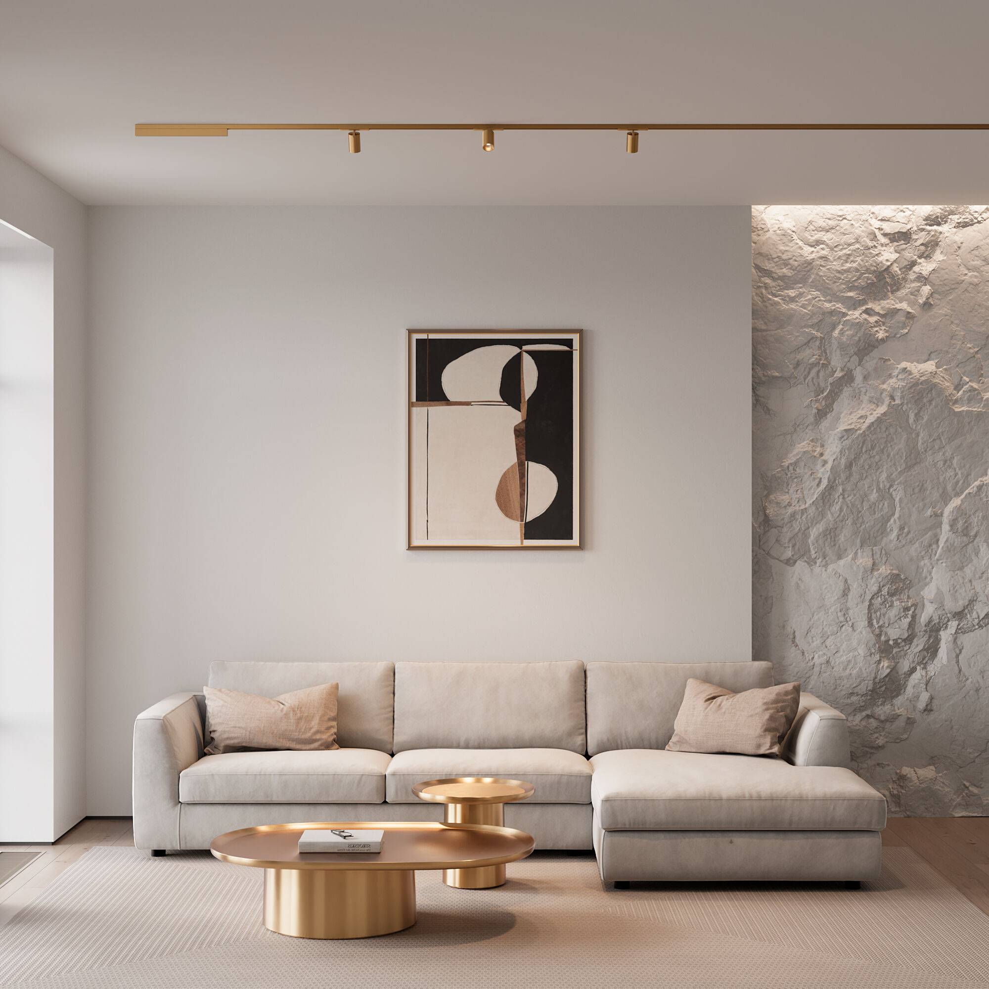 Трековый линейный светодиодный светильник Elektrostandard Brass Line 85528/01 10W 3000K латунь фото 8