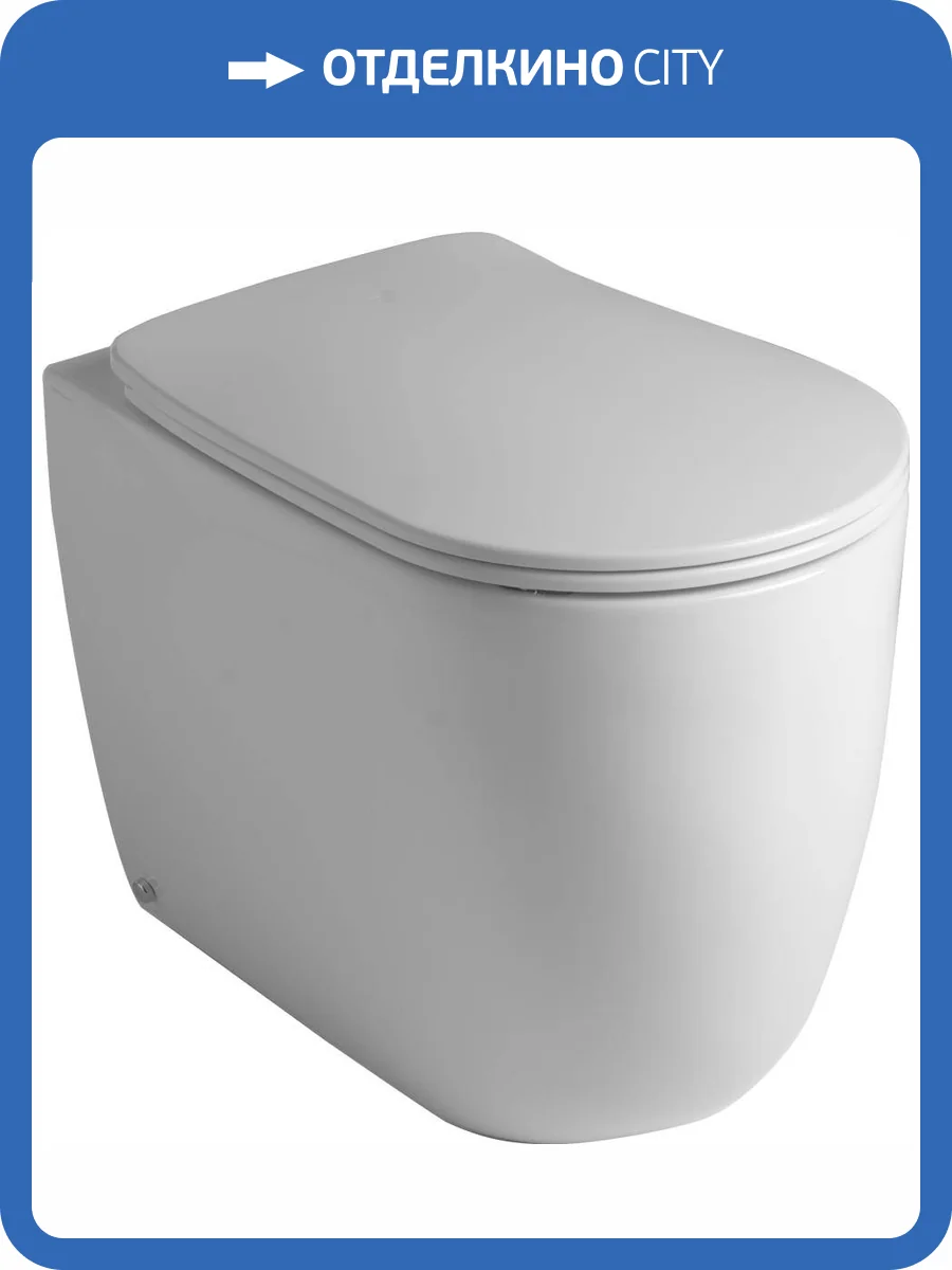 Чаша для унитаза приставного Kerasan Nolita 5318 белая глянцевая фото 8