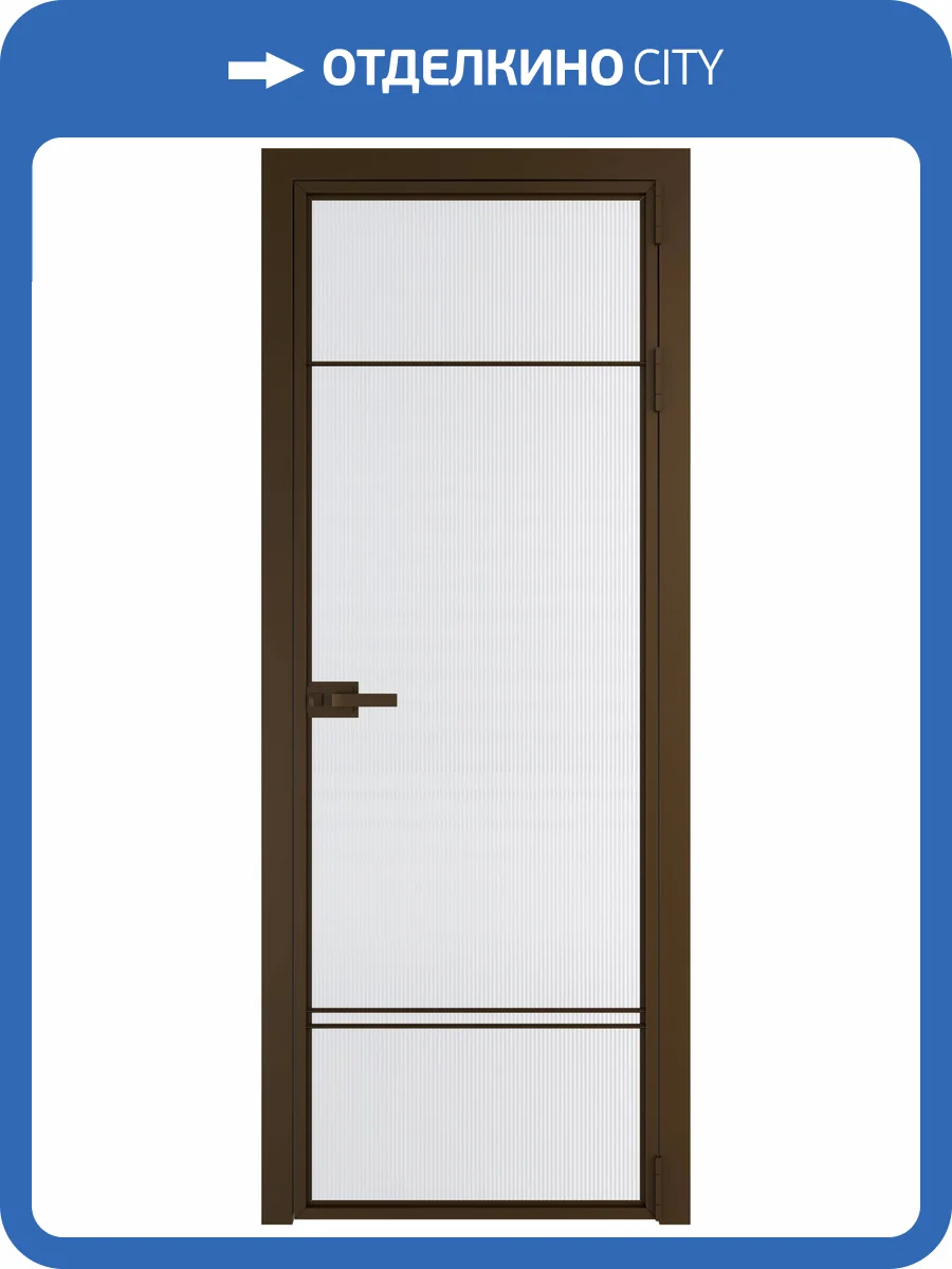 Межкомнатная дверь Profil Doors 4 AX цвет профиля Деорэ, стекло безопасное 6 мм мору белый 700x2000 фото 2