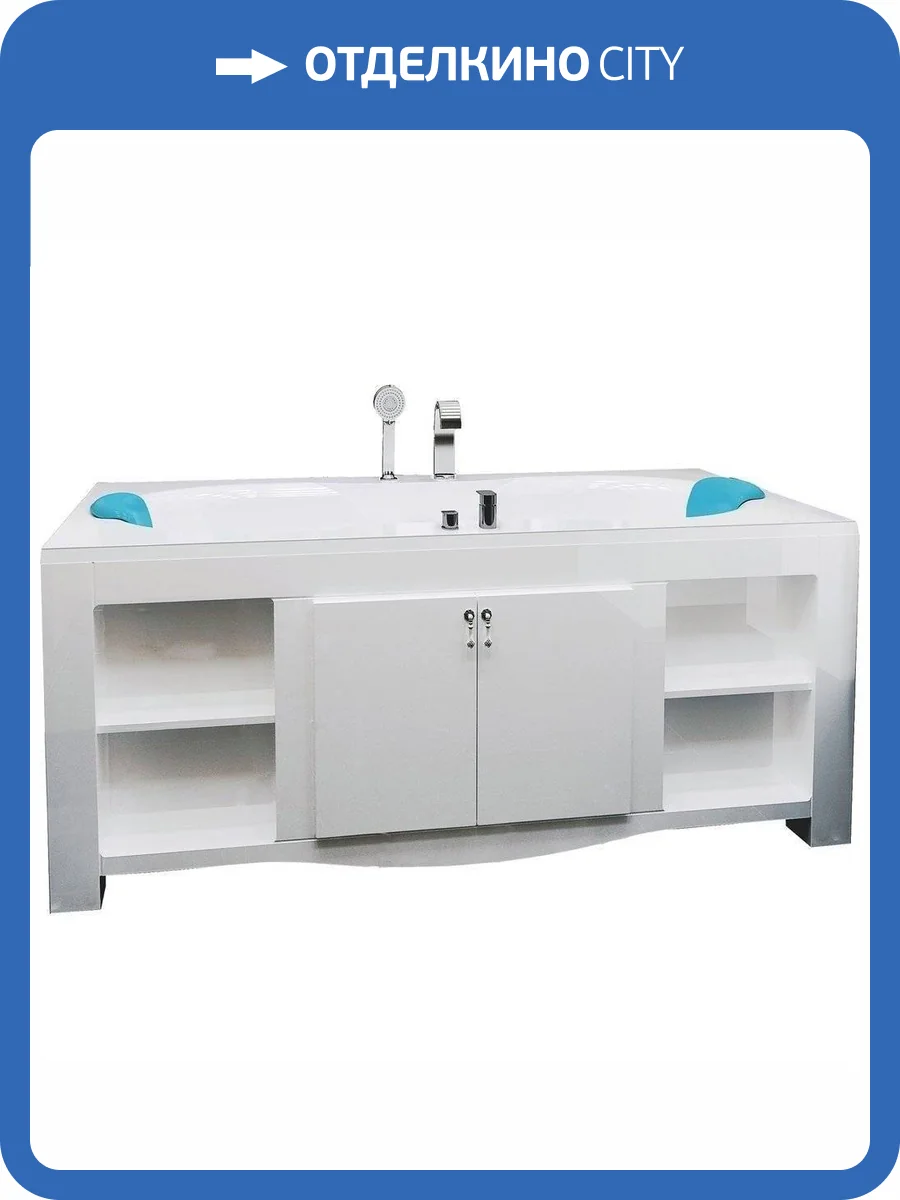 Ванна из искусственного камня Фэма Бомонд 180x90 с ножками фото 6