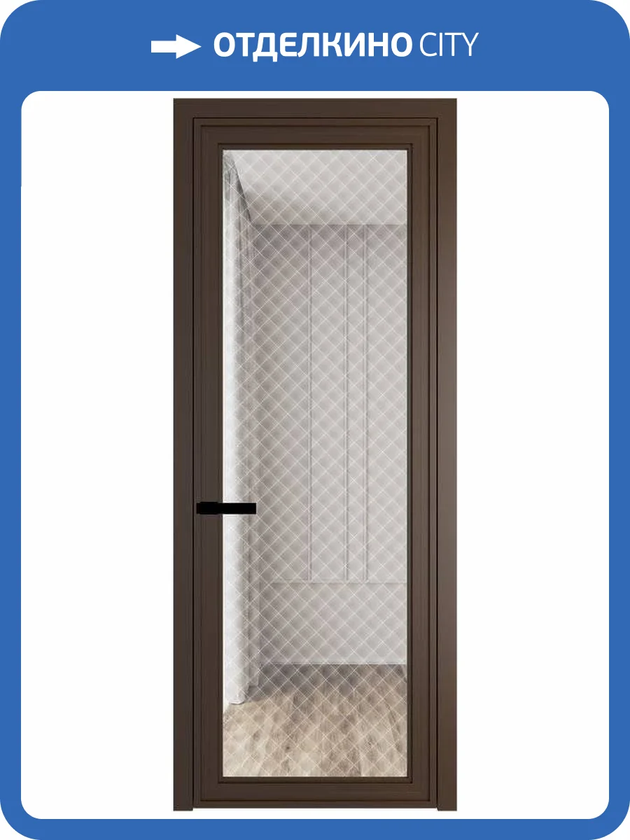 Межкомнатная дверь Profil Doors 1 AGP цвет профиля Деорэ, стекло безопасное 6 мм ромб белый 700x2000 фото 2