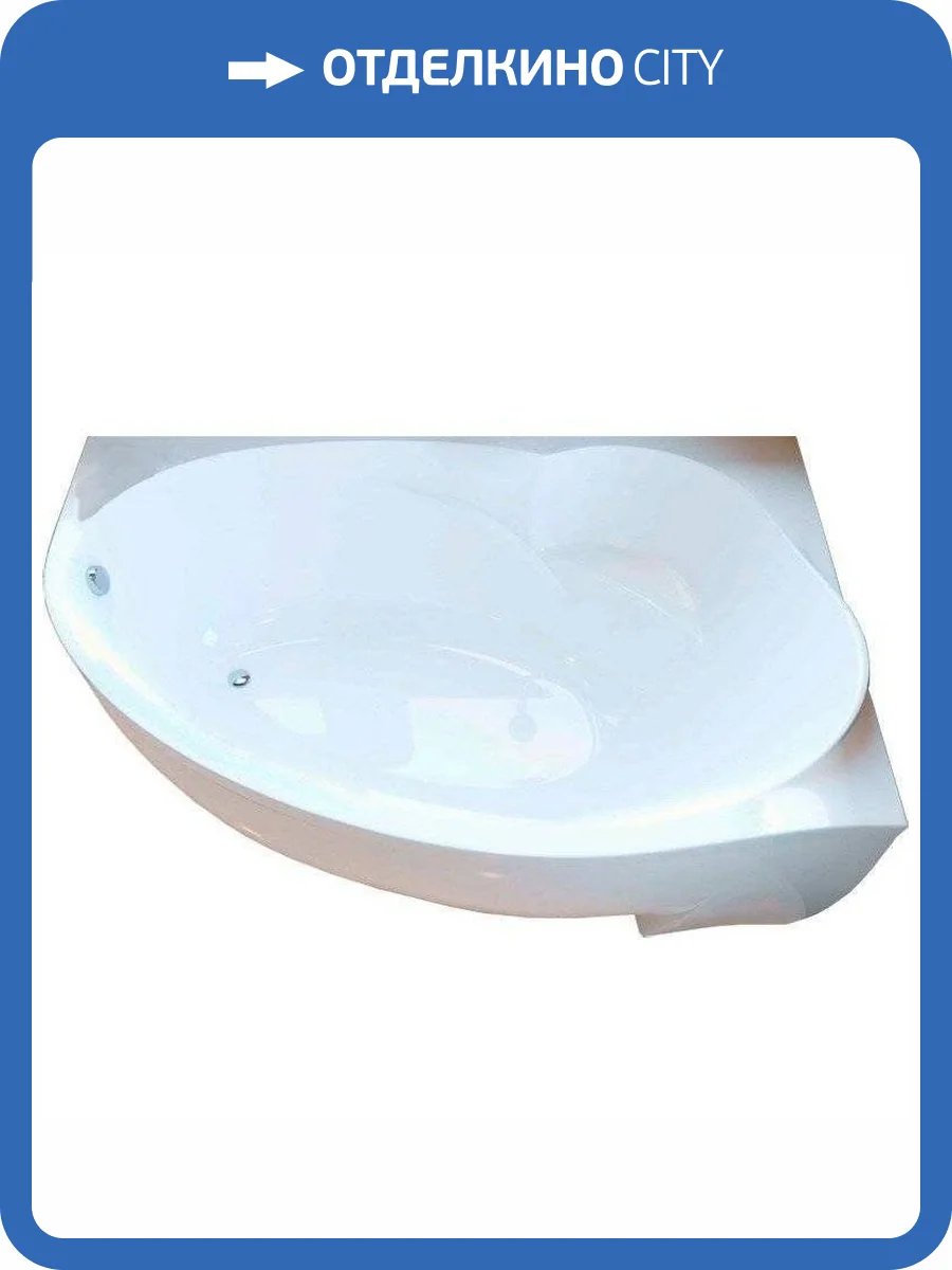 Ванна из искусственного камня Фэма Аделина 160x100 угловая, левая, с ножками фото 7