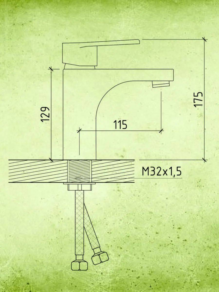 Смеситель для раковины Watersense Belinda W00334 хром фото 4