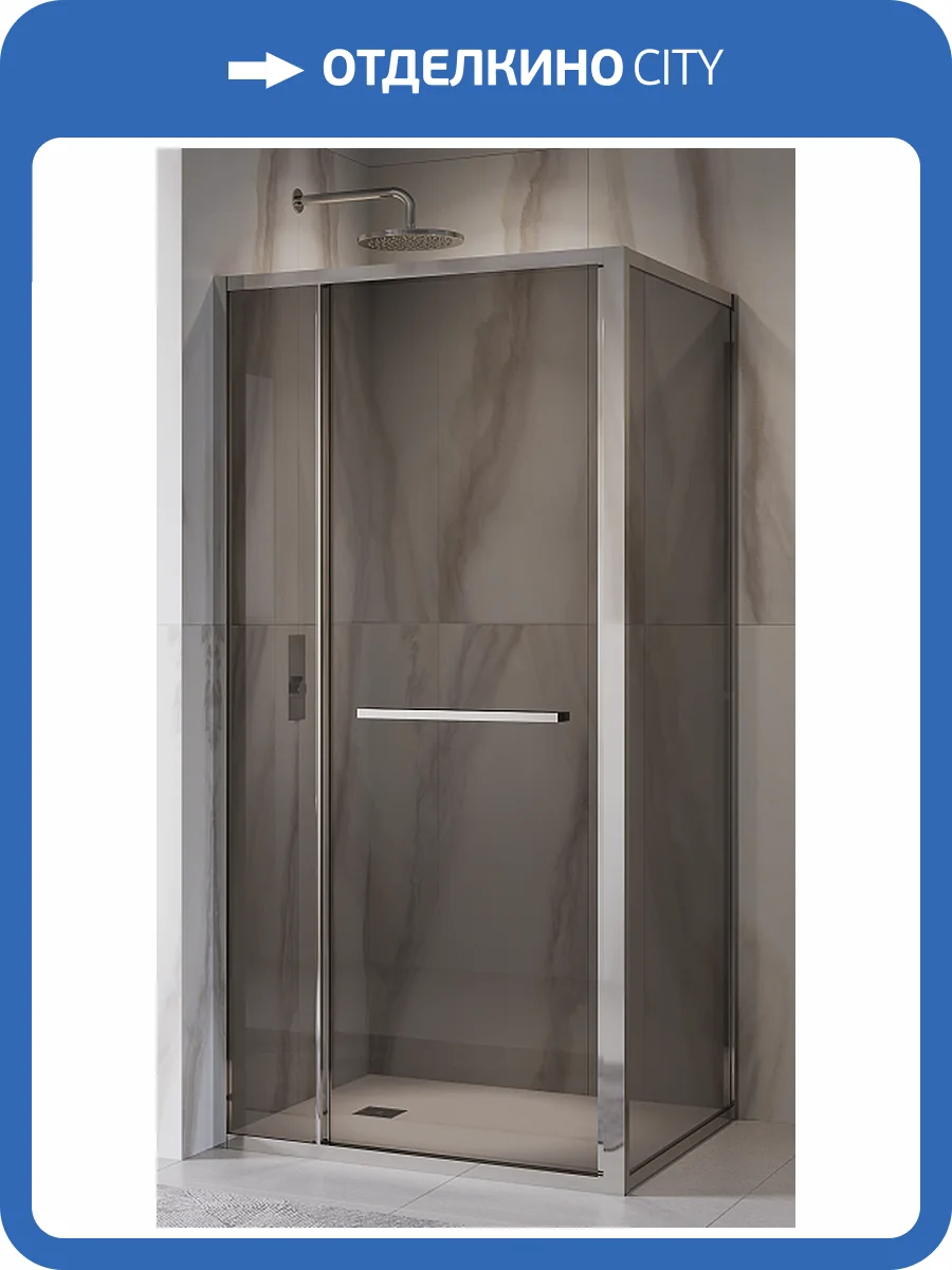 Душевой уголок RGW Leipzig LE-45 77124508-31 профиль хром, стекло тонированное, 100x80x200 фото 8